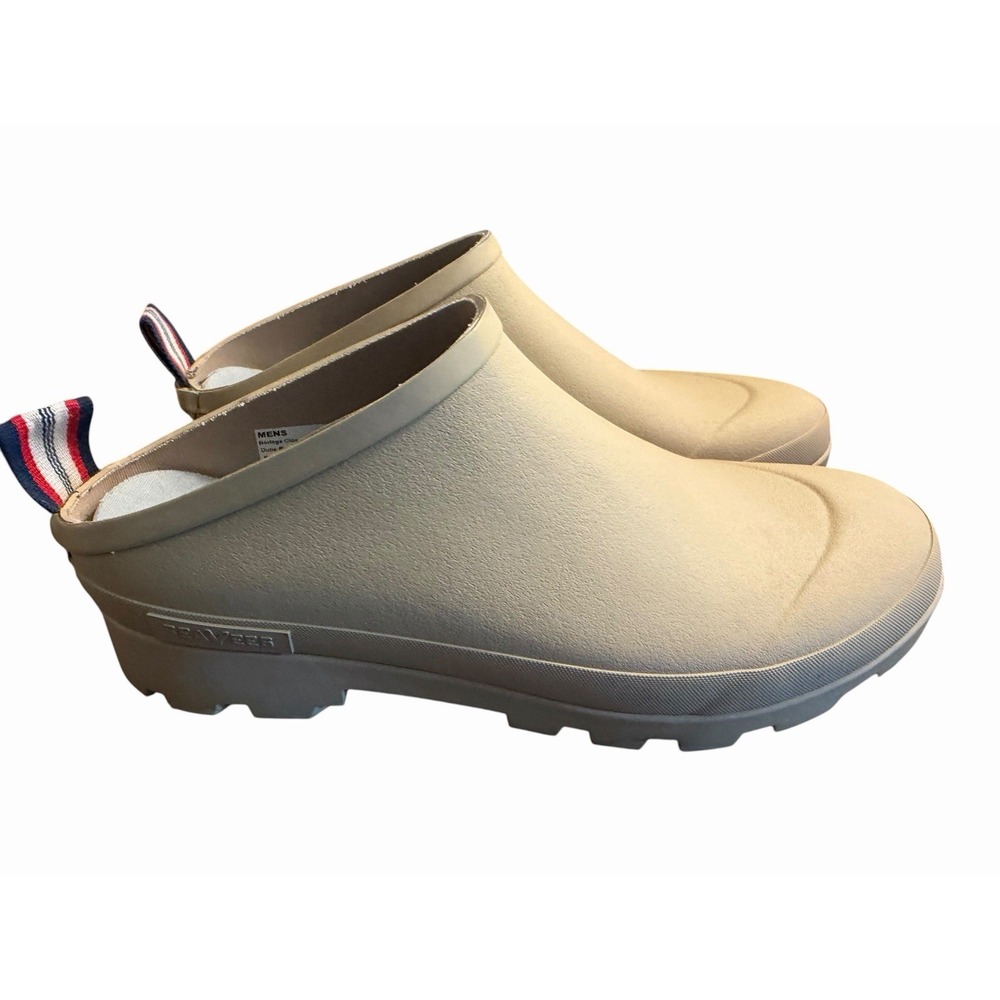 Seavees Mens Bodega Rubber Clogs Waterproof Shoes Dune Tan Slip On Size 12